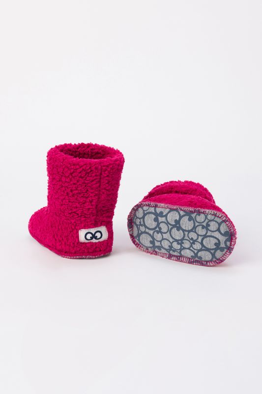 Woody - Baby Botjes Zonder Oogjes - Framboos-Rood