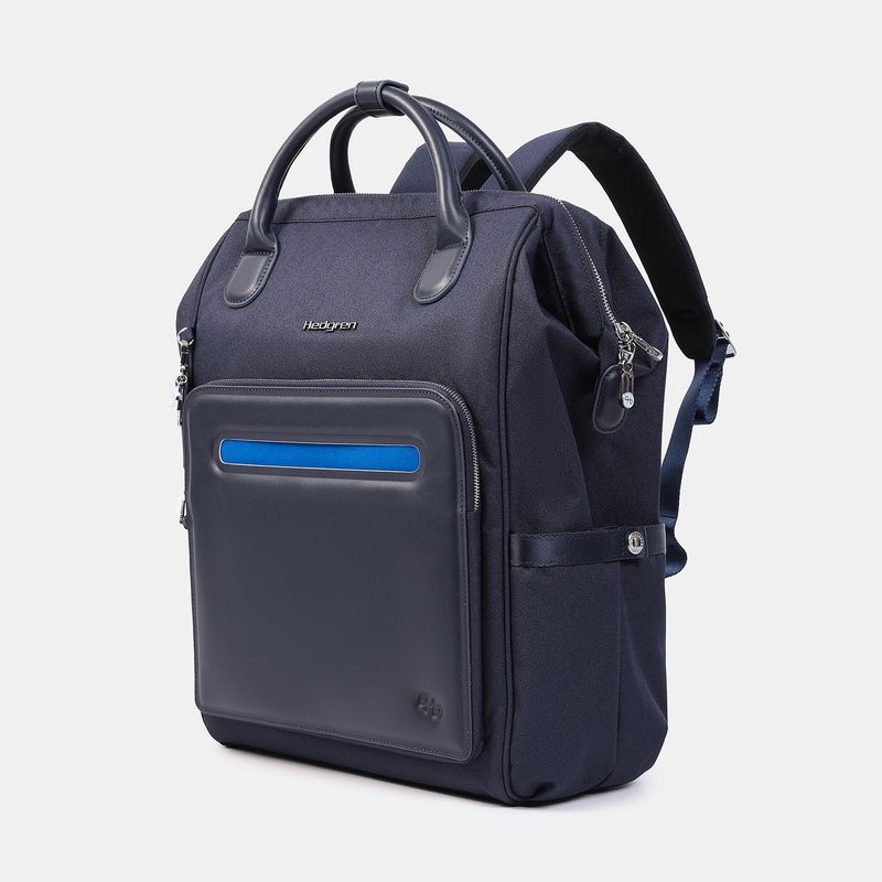 Hedgren - Serie "Fika"" - Backpack L MOKA L - Peacoat Blue