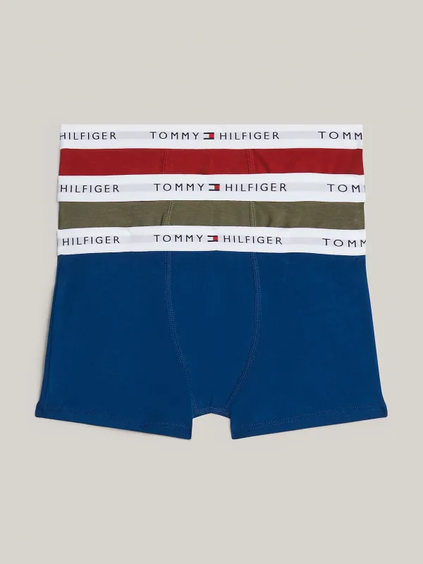 Tommy Hilfiger - 3-Pack Jongens Boxers - Olive/Indigo/Magma