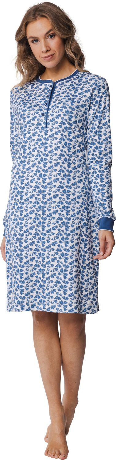 Pastunette - Slaapkleed - Wit/Blauw