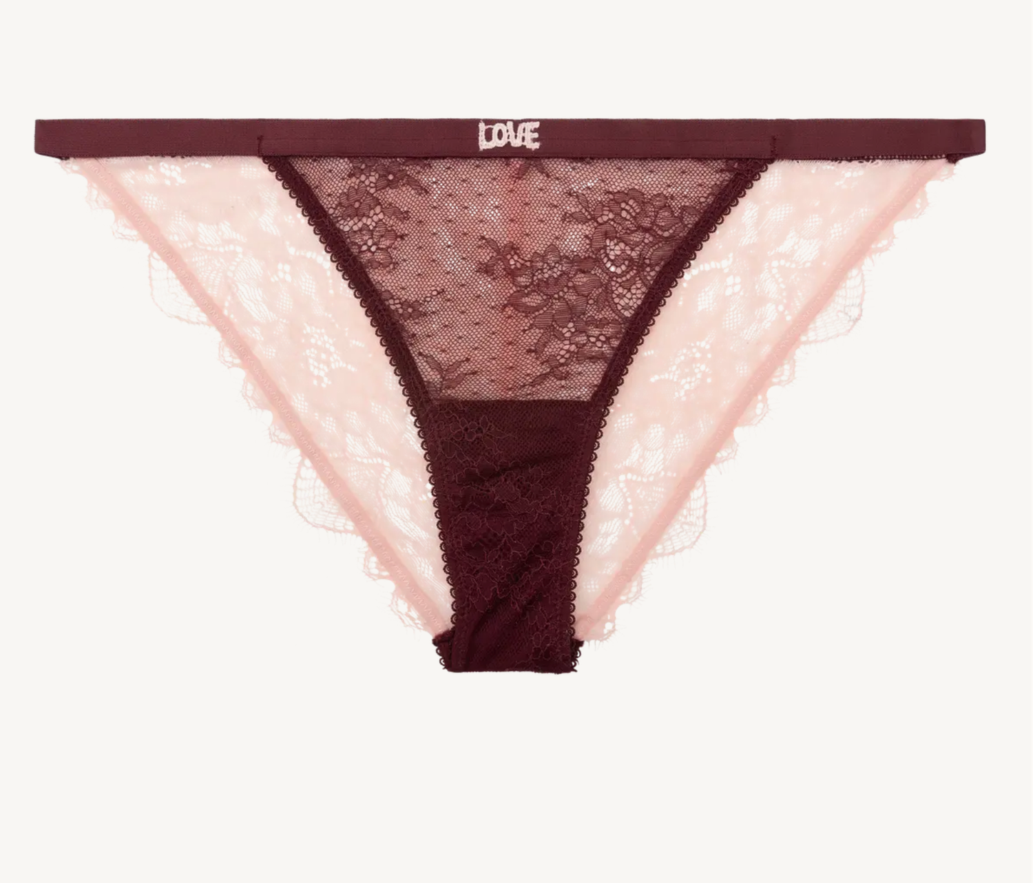 Love Stories - Slip &quot;Wild Rose&quot; - Burgundy