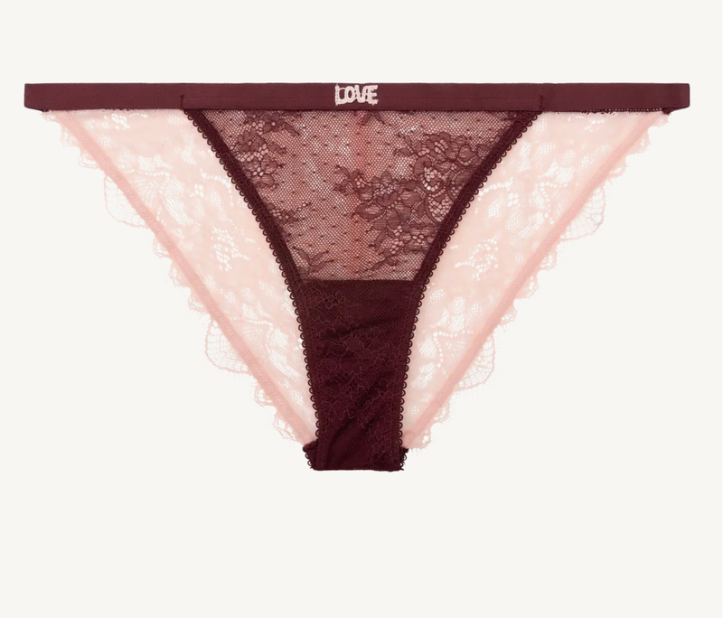 Love Stories - Slip &quot;Wild Rose&quot; - Burgundy