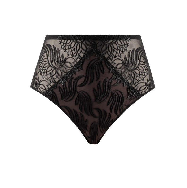 Louisa Bracq - Hoge Slip &quot;Swan&quot; - Zwart
