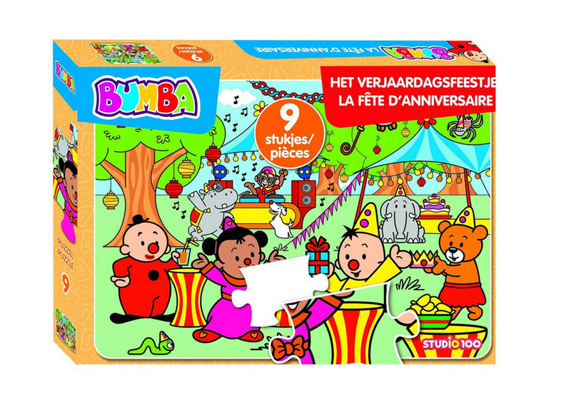 Bumba - Puzzel 9 Stukjes - Het Verjaardagsfeestje