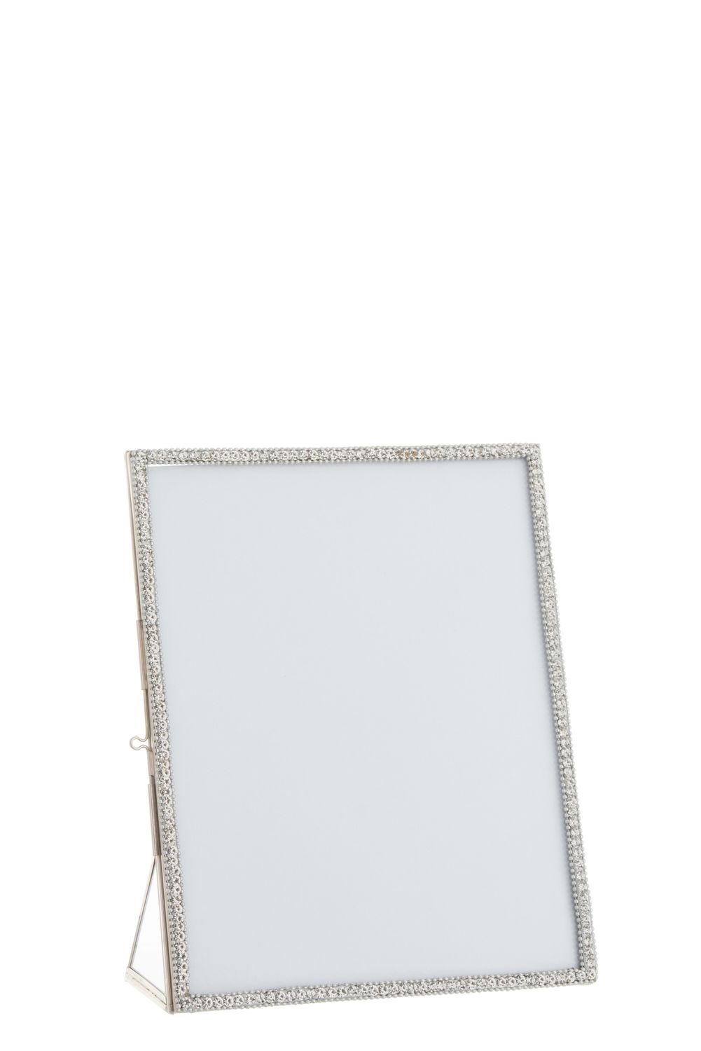 J-LINE - Fotokader Juweel Metaal/Glas Zilver Large  - (20x25.5x8cm)