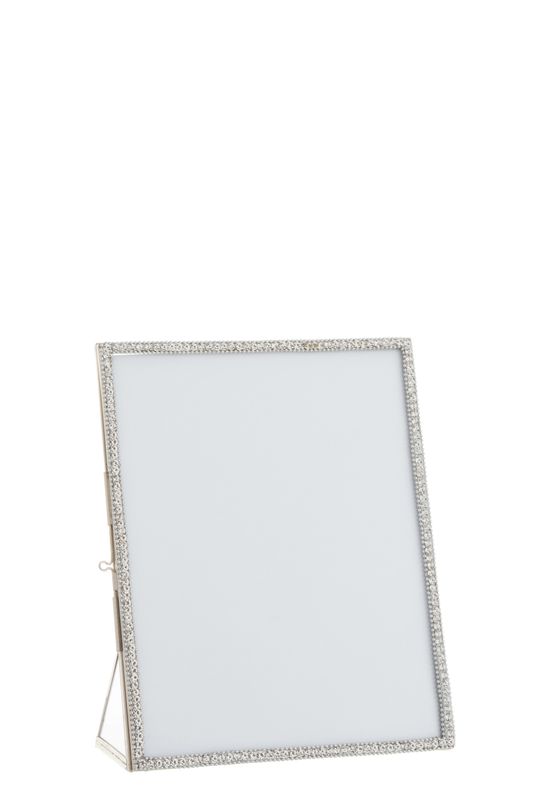 J-LINE - Fotokader Juweel Metaal/Glas Zilver Large  - (20x25.5x8cm)