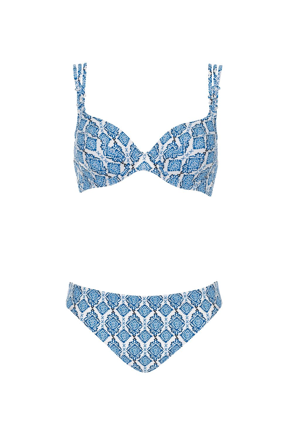 Sunflair - Bikini - Wit met Blauw Motief