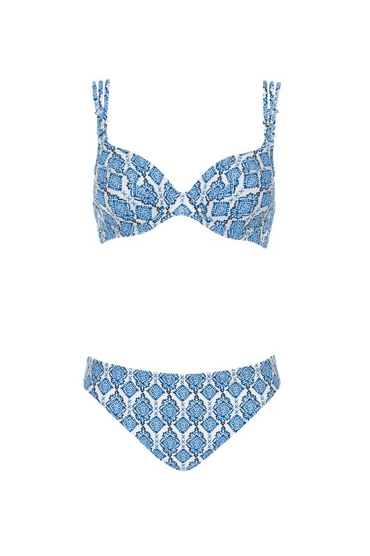 Sunflair - Bikini - Wit met Blauw Motief