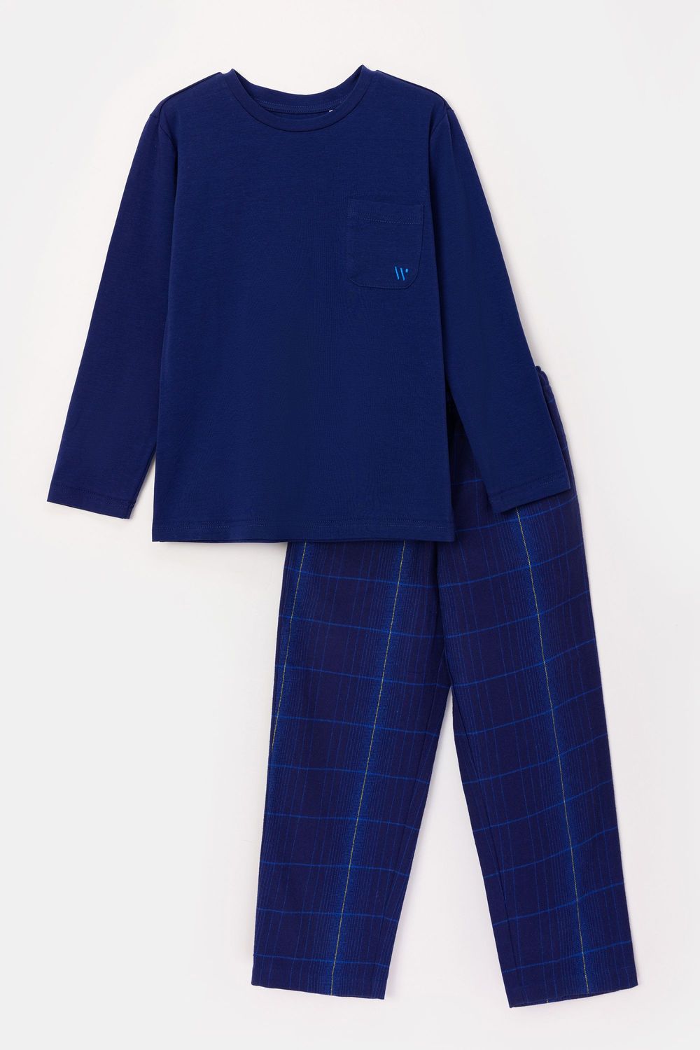 Woody - Herenpyjama - Donkerblauw