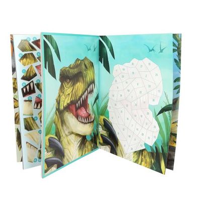Dino World - Nummer Stickerboek