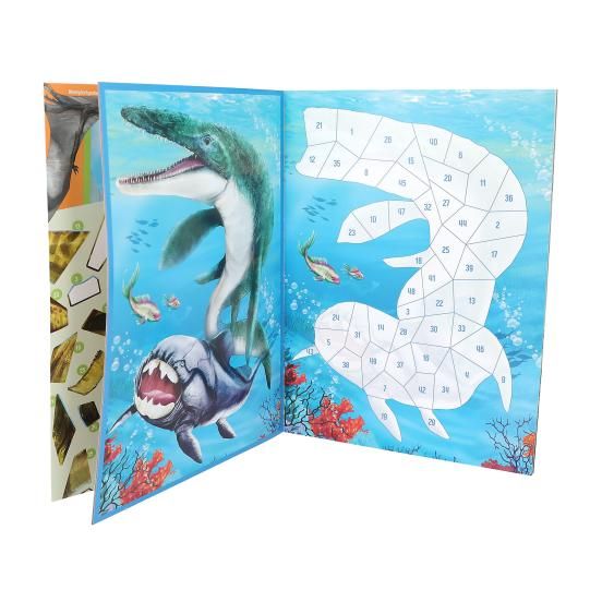 Dino World - Nummer Stickerboek