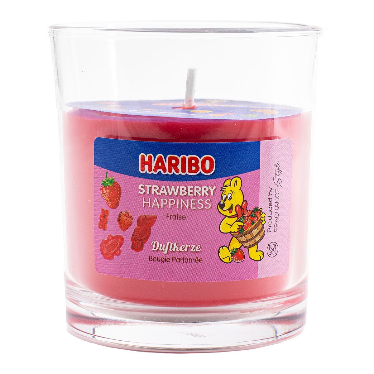 Geurkaars Haribo Strawberry Happiness - 135g