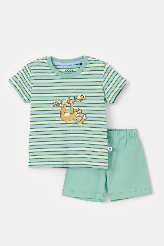 Woody - Baby jongens pyjama - Blauwe streep