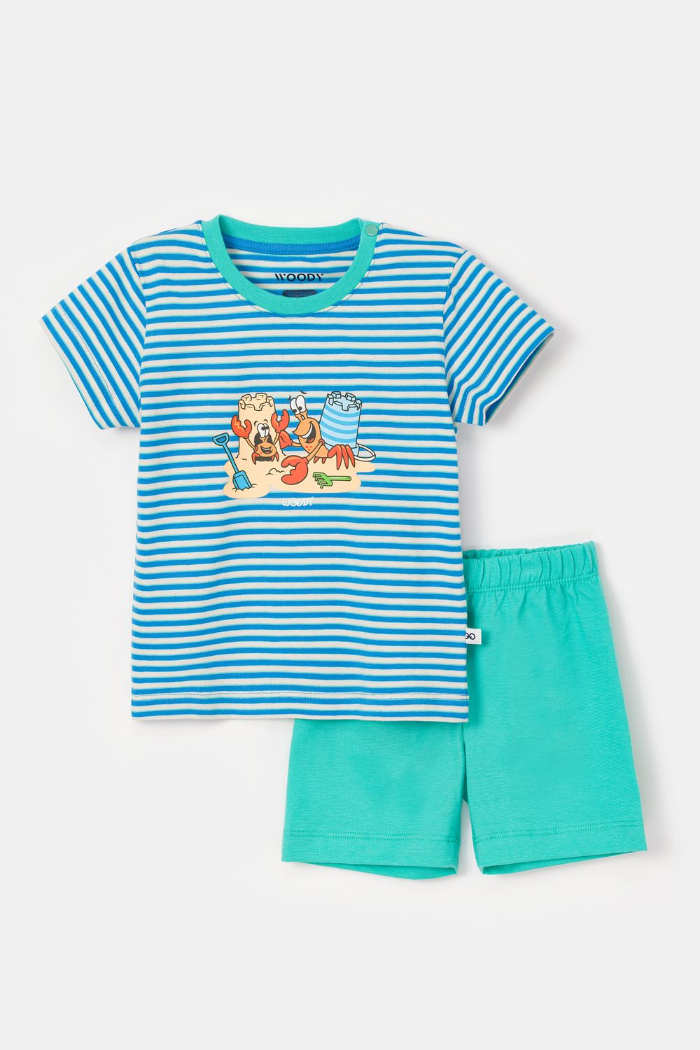 Woody - Baby jongens pyjama - Blauwe streep
