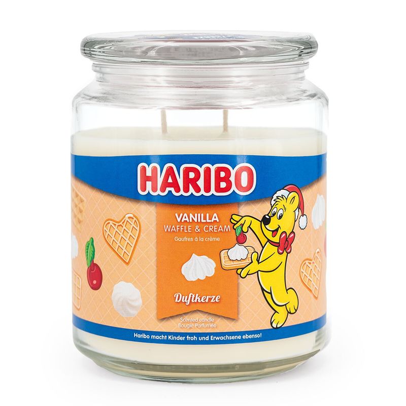 Geurkaars Haribo - Vanilla Waffle Cream - 510g