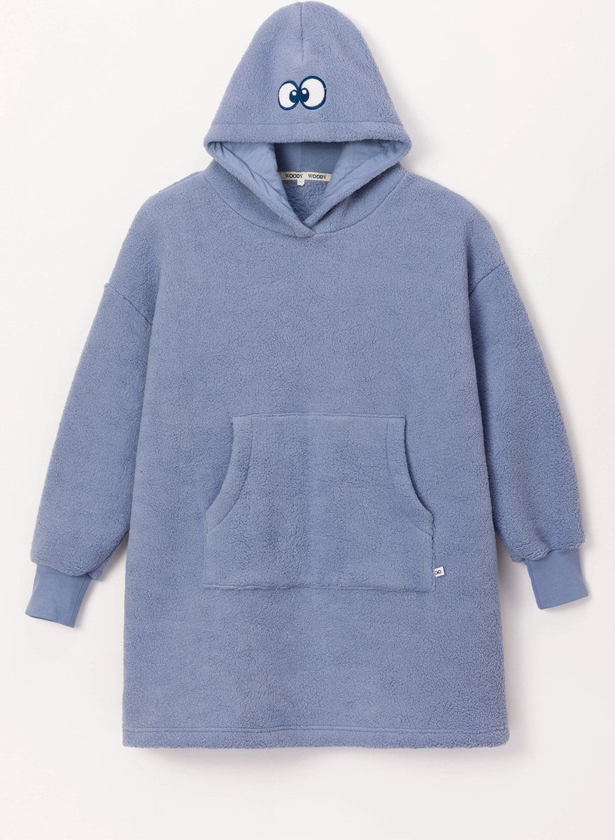 Woody - Oversized Knuffeltrui - Jeansblauw