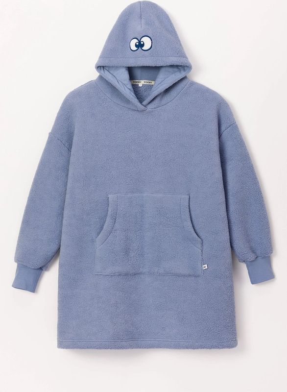 Woody - Oversized Knuffeltrui - Jeansblauw
