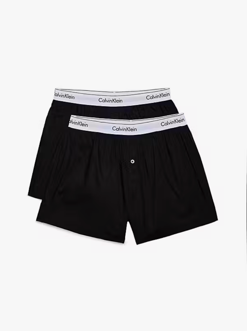 Calvin Klein - 2-pack slim fit boxershorts - Modern Cotton - zwart
