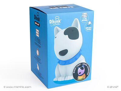 Dhink Collection -  Nachtlampje Hond (zacht silicone) + 15 min. timer + tikfunctie