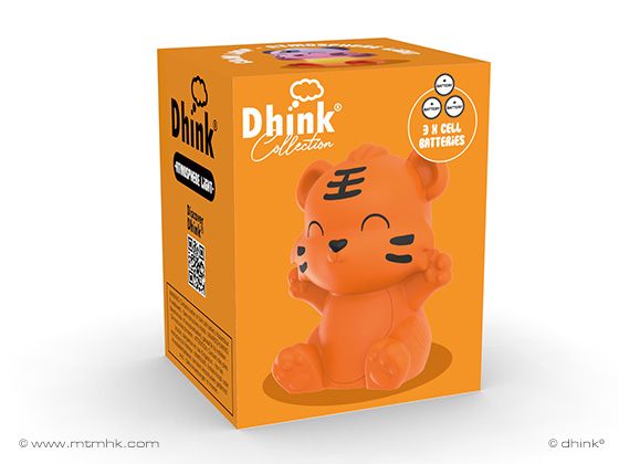 Dhink Collection - Mini Sfeerlicht - Tijger + 15 Min. Timer