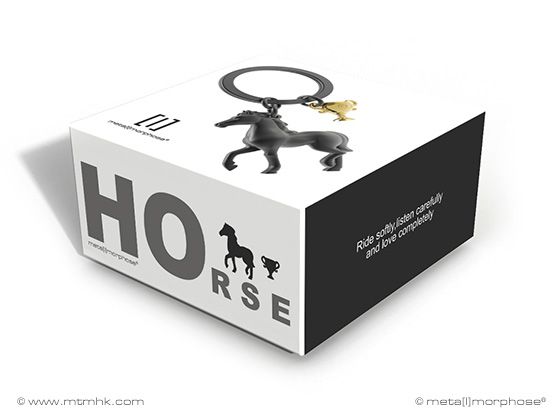 Metalmorphose  -   Sleutelhanger Paard en Trofee