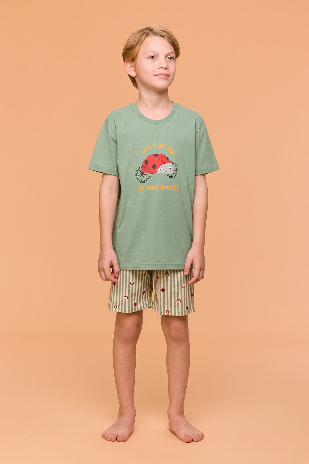 Woody - Jongens/Heren Pyjama - Groen