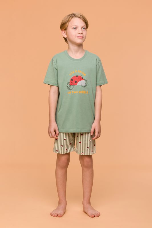 Woody - Jongens/Heren Pyjama - Groen