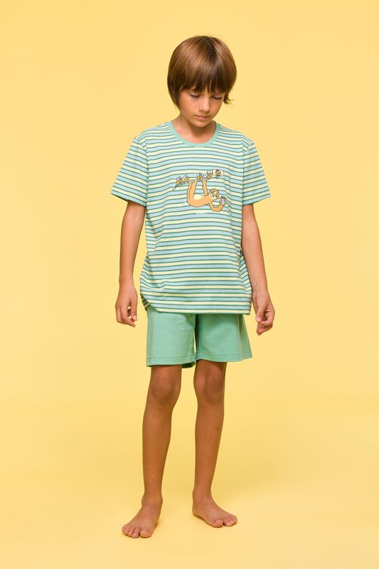 Woody - Jongens/Heren Pyjama - Multicolour streep