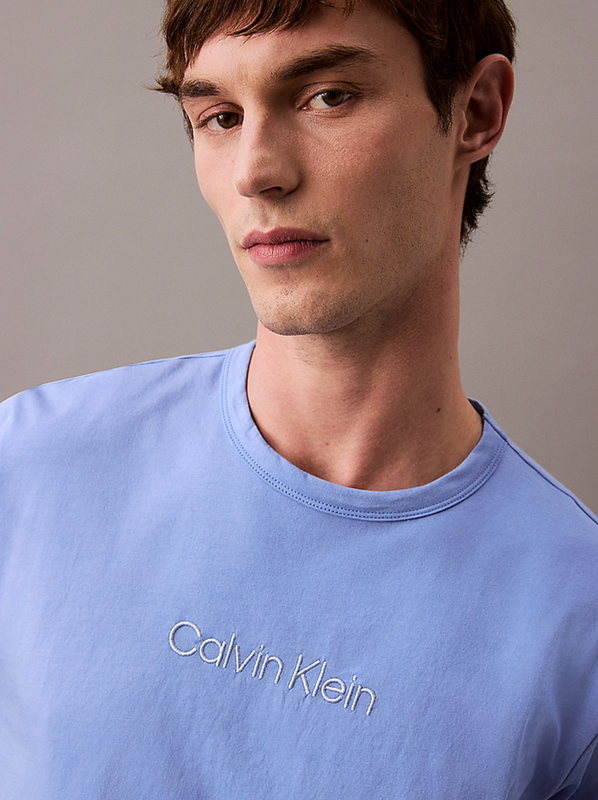 Calvin Klein - Lounge-T-shirt - 100% katoen - Glacier