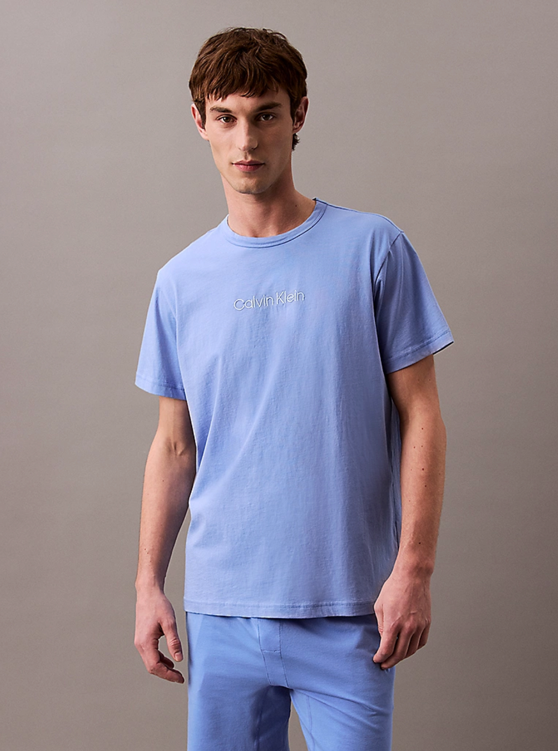 Calvin Klein - Lounge-T-shirt - 100% katoen - Glacier