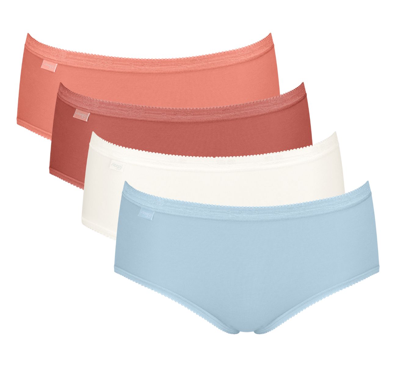 Sloggi - Basic+ Midi 4-Pack - Multicolor