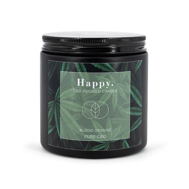 Candle Brothers - CBD Infused Geurkaars "Happy" - Blood Orange