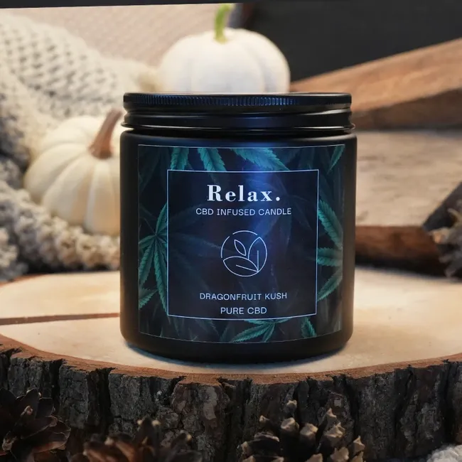 Candle Brothers - CBD Infused Geurkaars &quot;Relax&quot; - Dragonfruit Kush