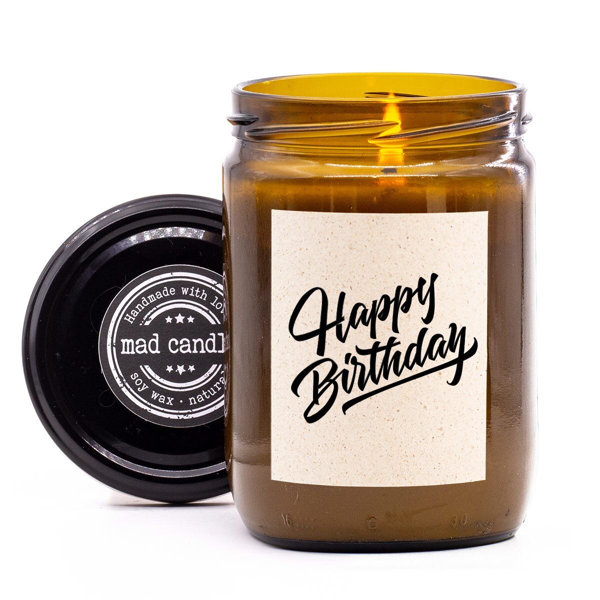 Mad Candle - Handgemaakte, ambachtelijke geurkaars - Happy Birthday