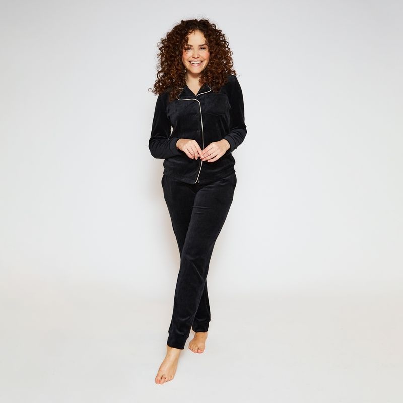 Charlie Choe - Women Velour Set - Zwart