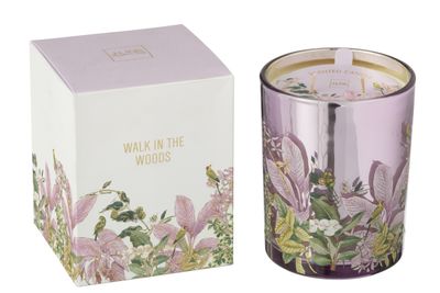 J-Line - Geurkaars Walk In The Woods Wax Roze Large-55 Uren
