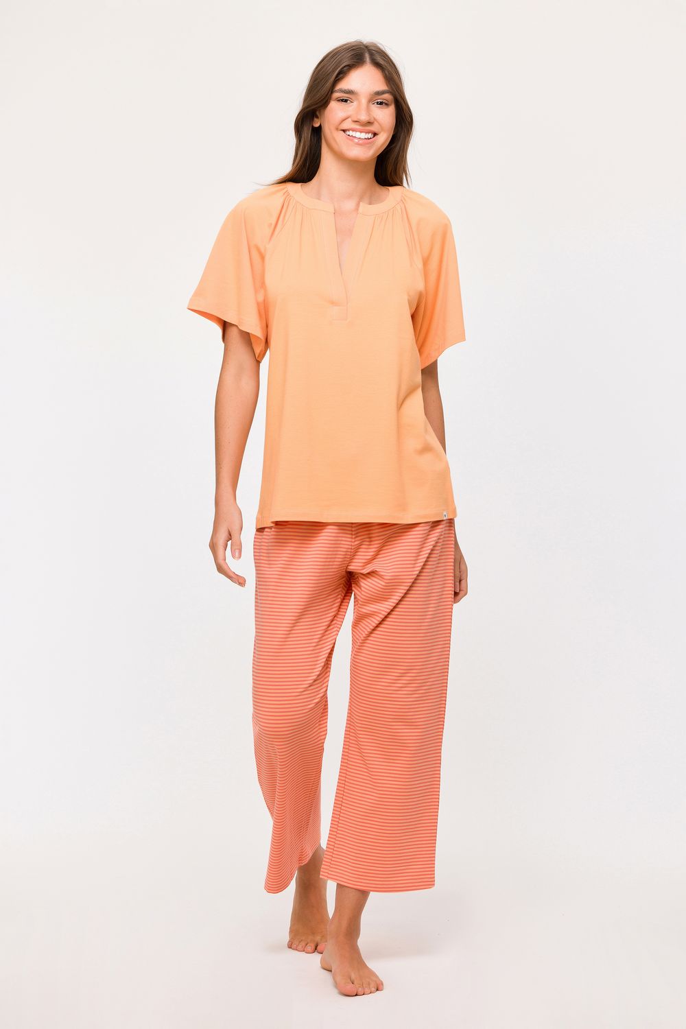 Woody - Dames Pyjama - Oranje