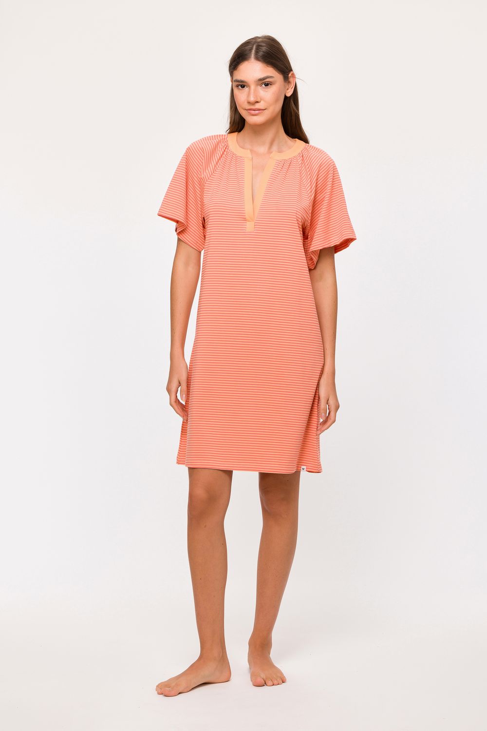 Woody - Dames - Slaapkleed Oranje