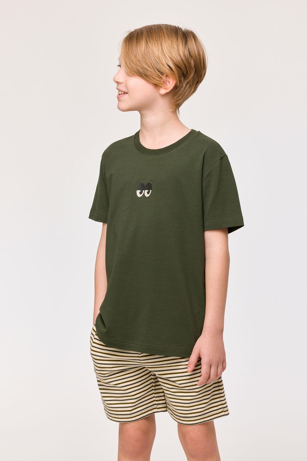 Woody - Jongens/Heren Pyjama - Donkergroen