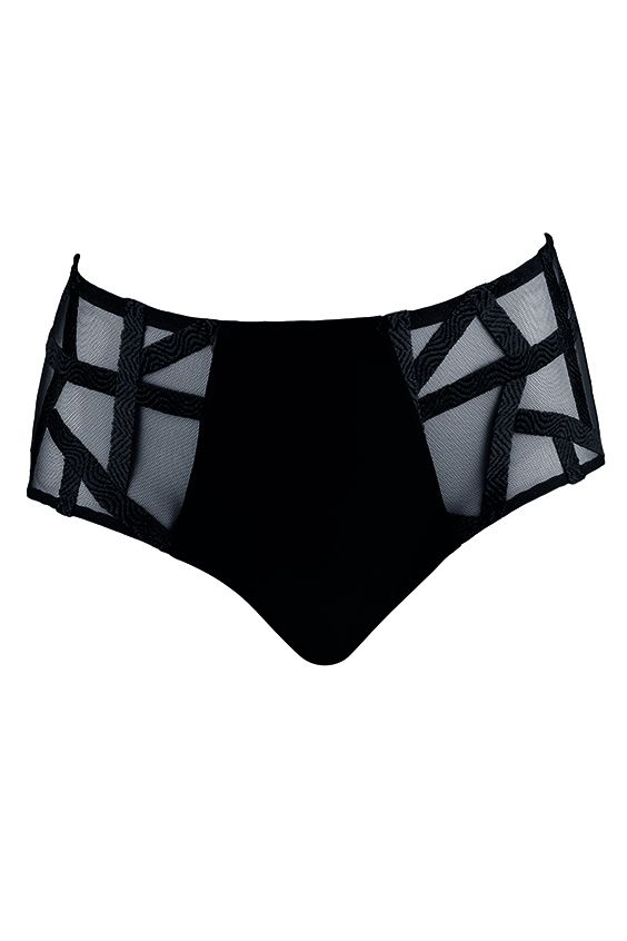 Louisa Bracq - Taille Slip &quot; Série&quot; - Zwart