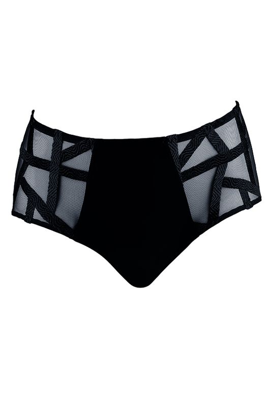 Louisa Bracq - Taille Slip &quot; Série&quot; - Zwart
