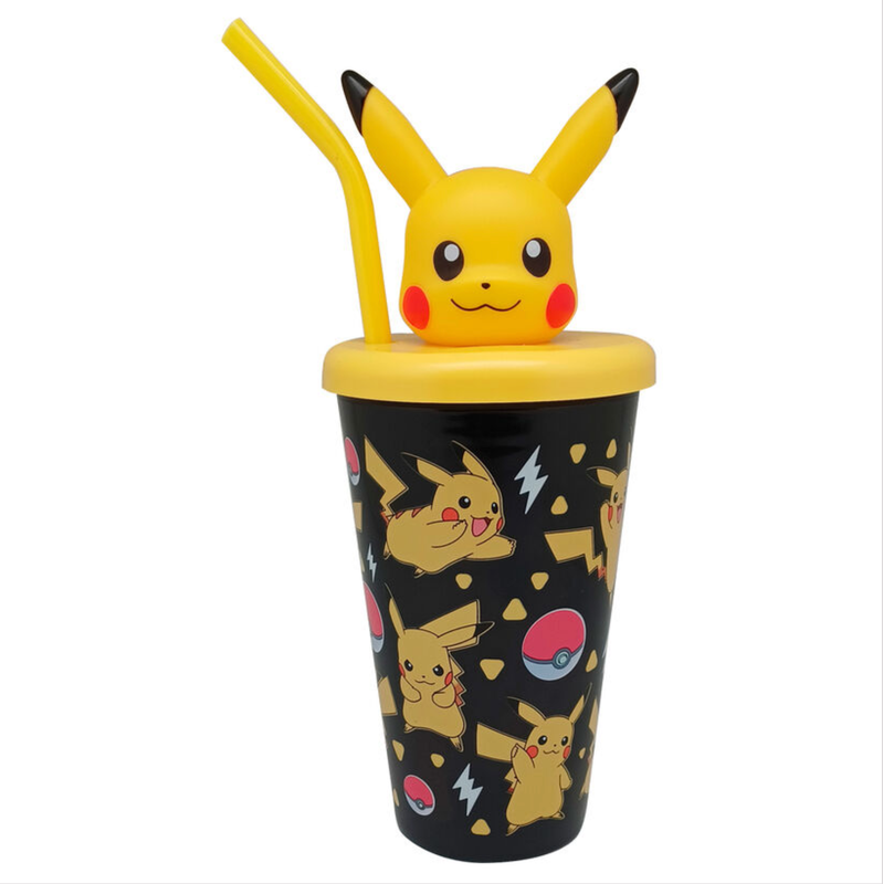 Pokemon Pikachu 3D topper cane tumpler 500ml