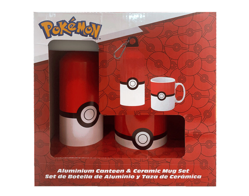 Pokemon mug + aluminium bottle set
