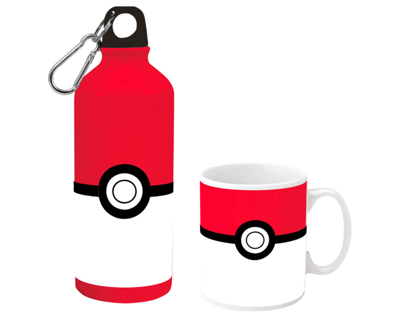 Pokemon mug + aluminium bottle set