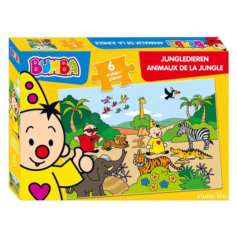 Bumba - Puzzel - 6 stukken - Jungledieren