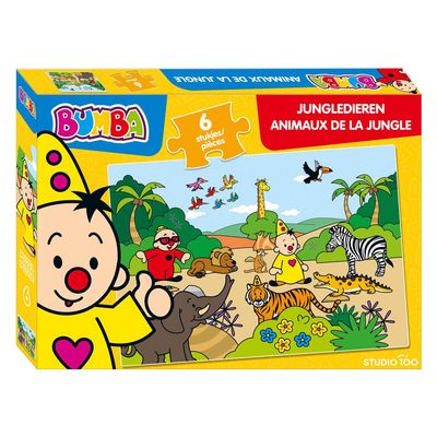 Bumba - Puzzel - 6 stukken - Jungledieren