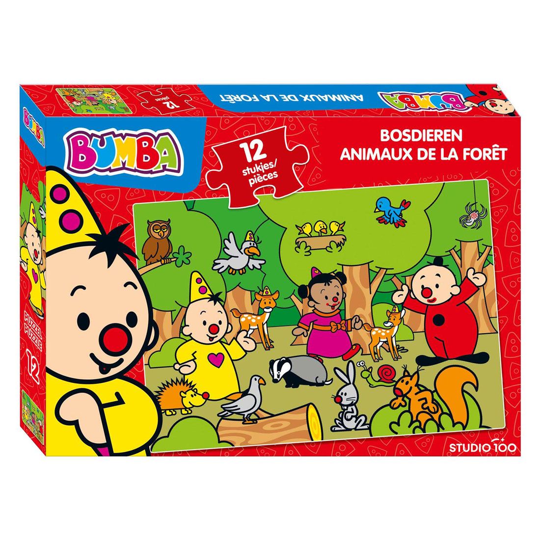 Bumba - Puzzel - 12 stukken - Bosdieren