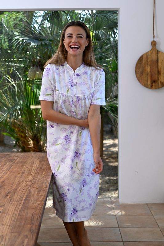 Ringella  - Slaapkleed - Flowers - Flieder