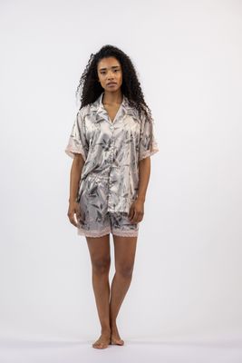 Mira - Satijnen Pyjama - Bloemen