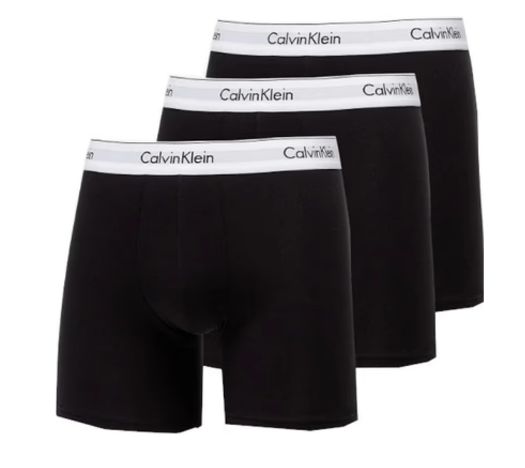 Calvin Klein - 3-pack Lange Boxers - Zwart